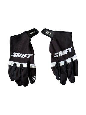 Shift motorcycle riding gloves black and white size XL